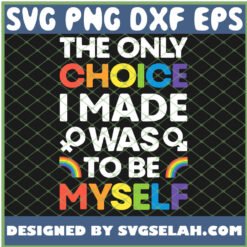 the only choice i made gay pride lgbt rainbow flag svg png dxf eps design cut files image clipart by SvgSelah