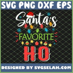 Xmas Light Christmas Santas Favorite Ho SVG PNG DXF EPS 1