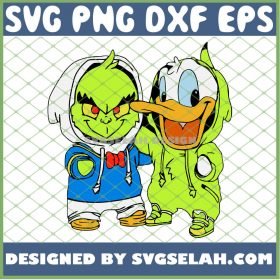 Baby Grinch And Donald Duck Costume SVG PNG DXF EPS 1