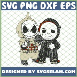 Baby Michael Myers And Jack Skellington Costume SVG PNG DXF EPS 1