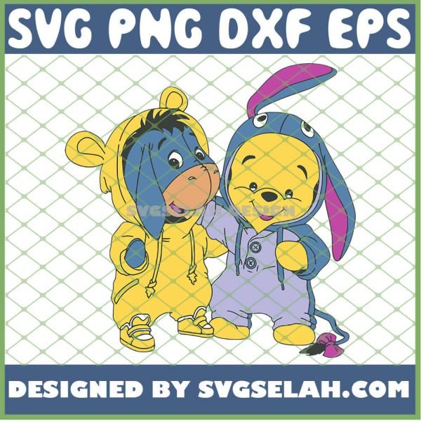 Baby Pooh And Eeyore Winnie The Pooh Costume SVG PNG DXF EPS 1
