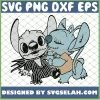 Baby Stitch Kiss Baby Jack Skellington Lover Costume SVG PNG DXF EPS 1