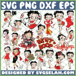 betty boop svg bundle png dxf eps design cut files image clipart by SvgSelah