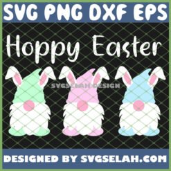easter bunny gnome hoppy easter day svg png dxf eps design cut files image clipart by SvgSelah
