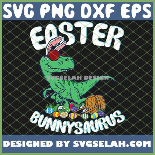 Bunnysaurus SVG | Funny Easter Dinosaur T-Rex Cricut Design