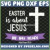 easter is about jesus he has risen christian svg png dxf eps design cut files image clipart by SvgSelah