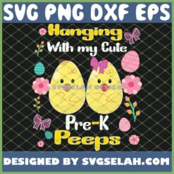 hanging with my cute prek peeps chicken teacher_ svg png dxf eps design cut files image clipart by SvgSelah