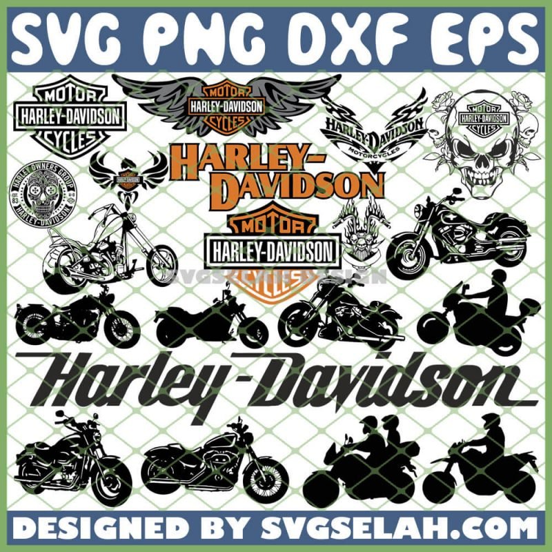 Harley Davidson SVG Bundle, PNG, DXF, EPS, Design Cut Files, Image ...