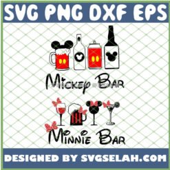 mickey and minnie mouse bar svg png dxf eps design cut files image clipart by SvgSelah