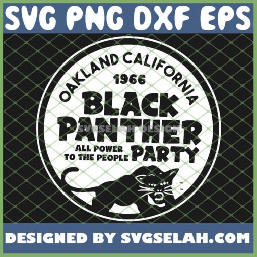 Oakland California 1966 Black Panther Party SVG PNG DXF EPS 1