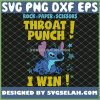 Stitch Rock Paper Scissors Throat Punch I Win SVG PNG DXF EPS 1