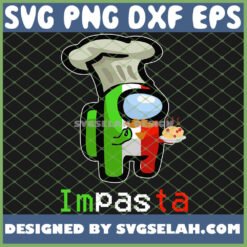 italian chef among us cooking spaghetti impasta svg png dxf eps design cut files image clipart by SvgSelah