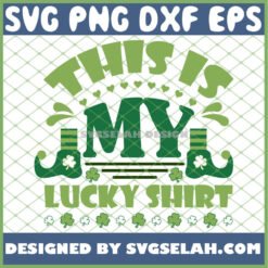 the elf st patrick8217s day 2021 this is my lucky shirt svg png dxf eps design cut files image clipart by SvgSelah