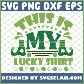 The Elf St Patricks Day 2021 This Is My Lucky Shirt SVG PNG DXF EPS 1