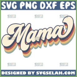 Mama Retro Svg Hippie Mama Svg 70s 80s Style Svg 1