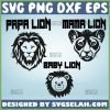 Papa Mama Baby Lion SVG, Lion Family SVG Bundle, Big Cat SVG File For Cricut PNG DXF EPS - SVG Selah