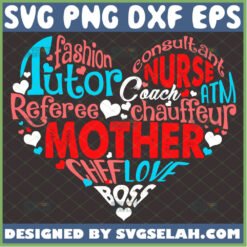 My Mom Was Everything And Then Some Svg MotherS Heart Svg Heart Word Art Svg 1 