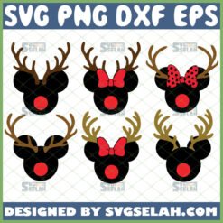 disney minnie mickey antler svg bundle deer horn svg file for cricut png dxf eps by SvgSelah