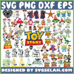 disney toy story svg bundle colorful file for cricut png dxf eps by SvgSelah