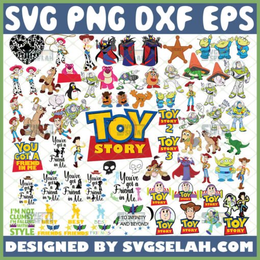 Disney Toy Story Svg Bundle Colorful 1 