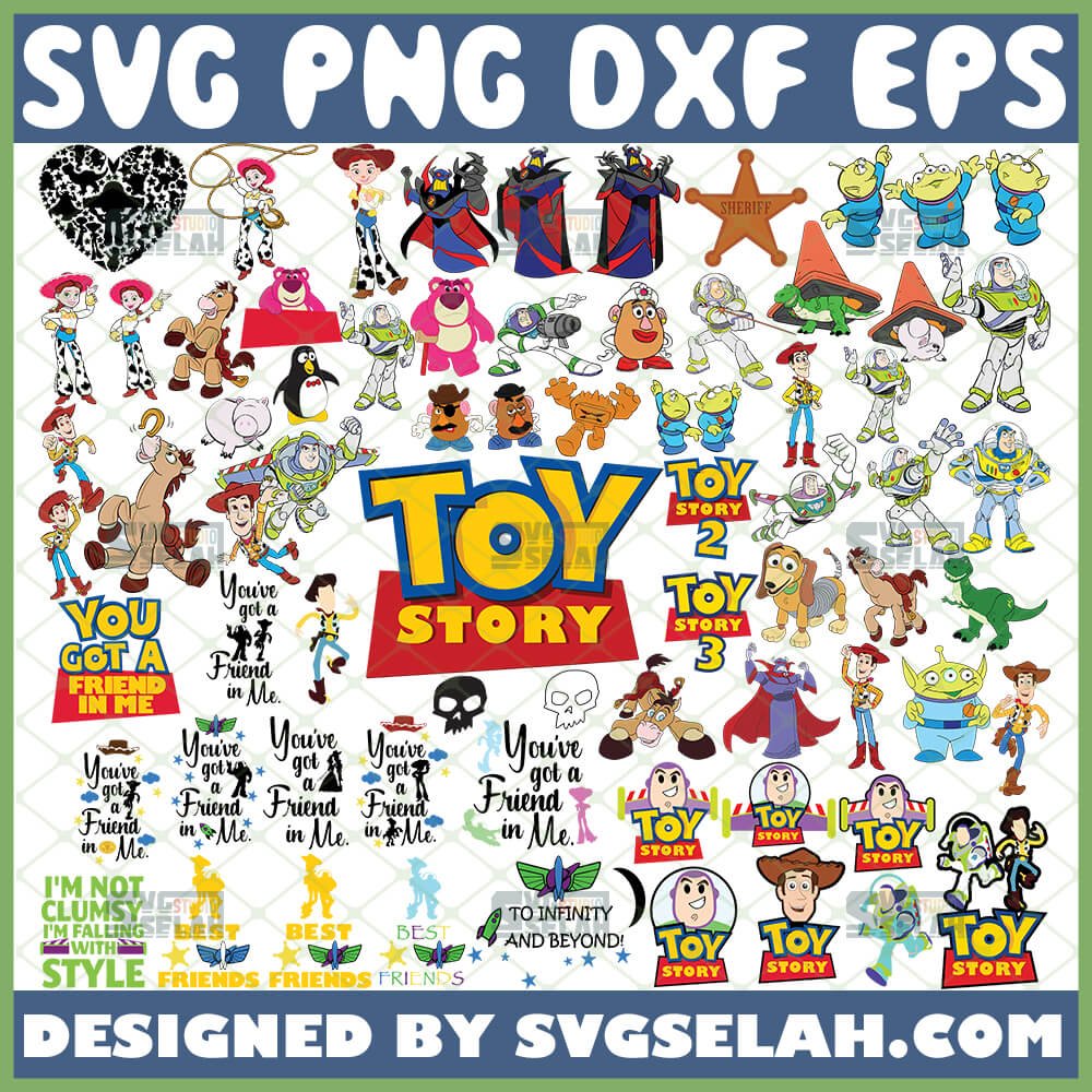 BUNDLE 10 in 1 Toy Story  SVG dxf ai png eps pdf cutting file 