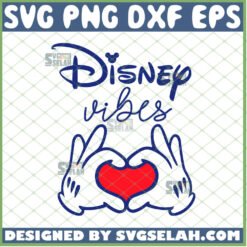 disney vibes svg mickey mouse hands heart svg file for cricut png dxf eps by SvgSelah