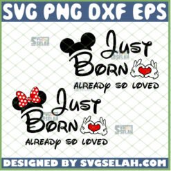 just born already so loved svg newborn svg baby onesies svg file for cricut png dxf eps by SvgSelah