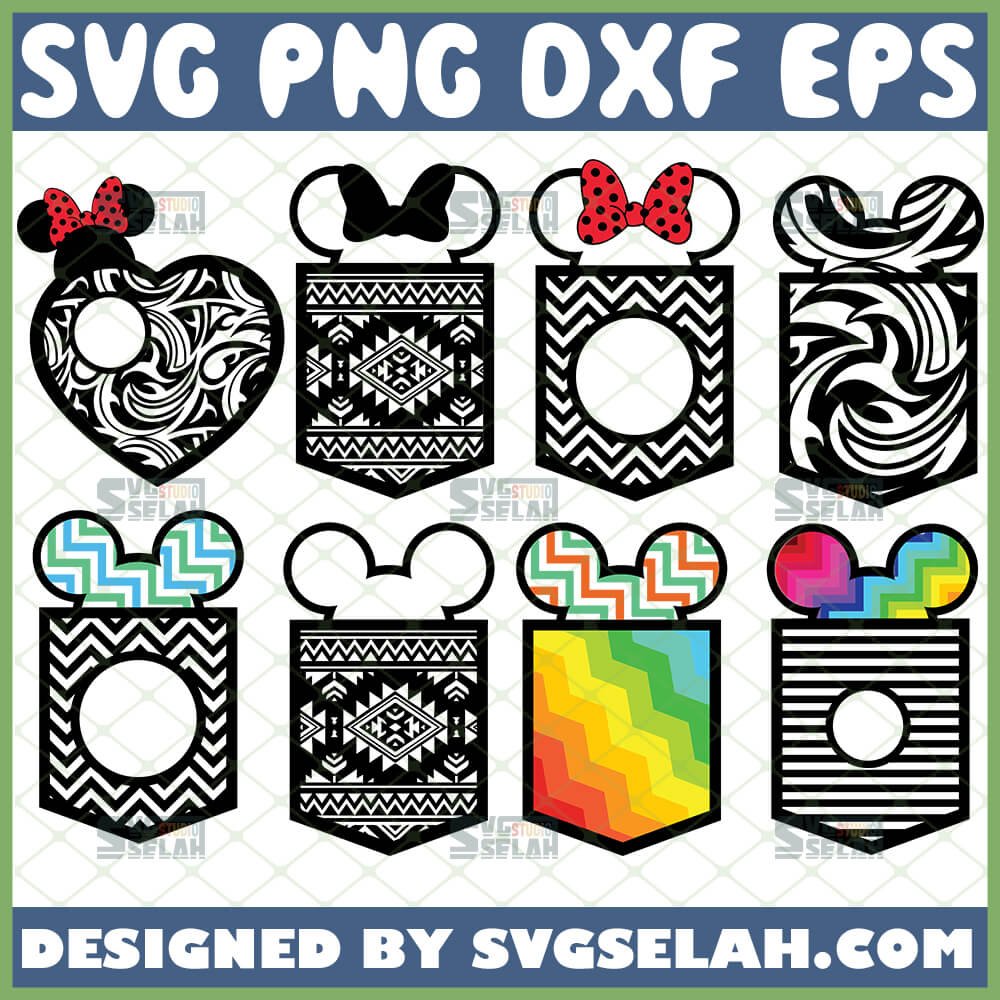 Download Mickey Pocket Monogram Frame Svg Bundle Zentangle Svg Pattern File For Cricut Png Dxf Eps Svg Selah