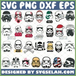star wars stormtrooper helmet drawing logo svg bundle file for cricut png dxf eps by SvgSelah