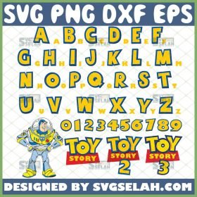 Toy Story Font Svg Disney Alphabet Svg 1 