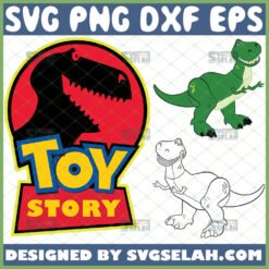 toy story rex svg disney dinosaur svg file for cricut png dxf eps by SvgSelah