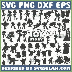 Toy Story Silhouette Svg Bundle Disney Character Svg 1 