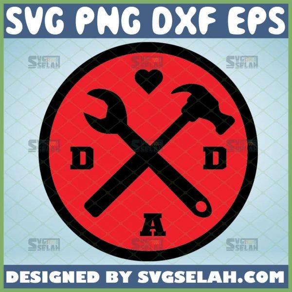 dad tool svg hammer and wrench crossed tools svg 1