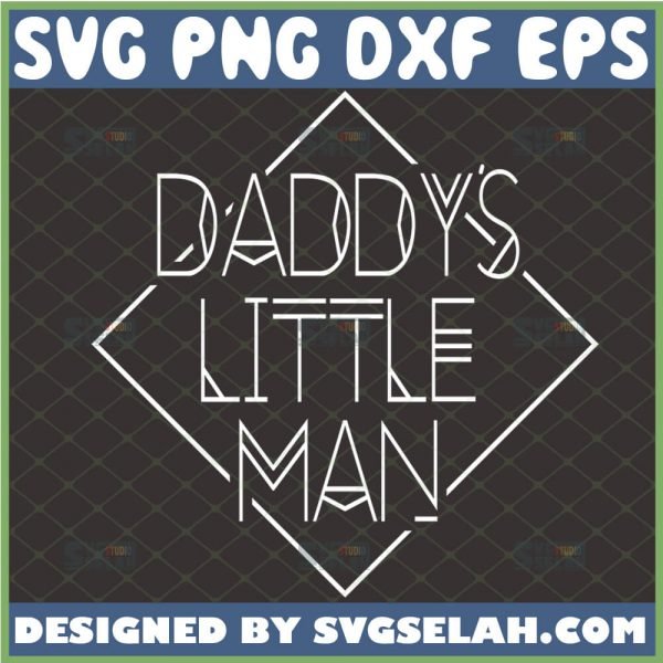 daddys little man svg baby fathers day outfit design ideas 1