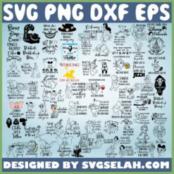 disney quotes svg bundle file for cricut png dxf eps by SvgSelah