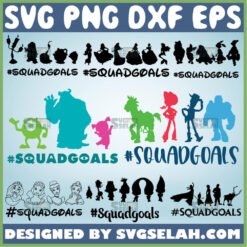 disney squad goals svg bundle file for cricut png dxf eps by SvgSelah