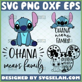 disney stitch ohana means family svg
