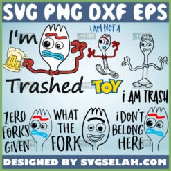 forky svg bundle toy story files for cricut png dxf eps by SvgSelah