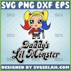 harley quinn costume daddys lil monster svg 1 