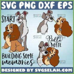 lady and the tramp svg 8211 disney files for cricut png dxf eps by SvgSelah