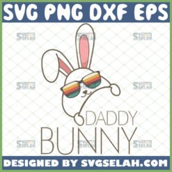 peeking daddy bunny with glasses svg easter rabbit svg happy fathers day svg
