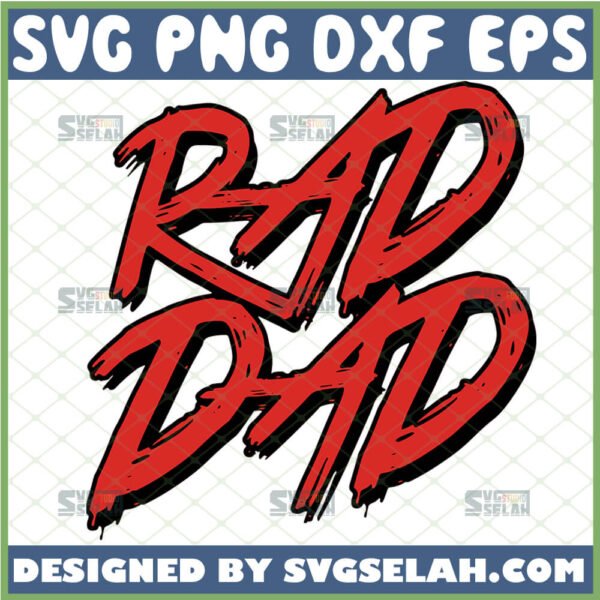 rad dad svg dad is cool svg fathers day