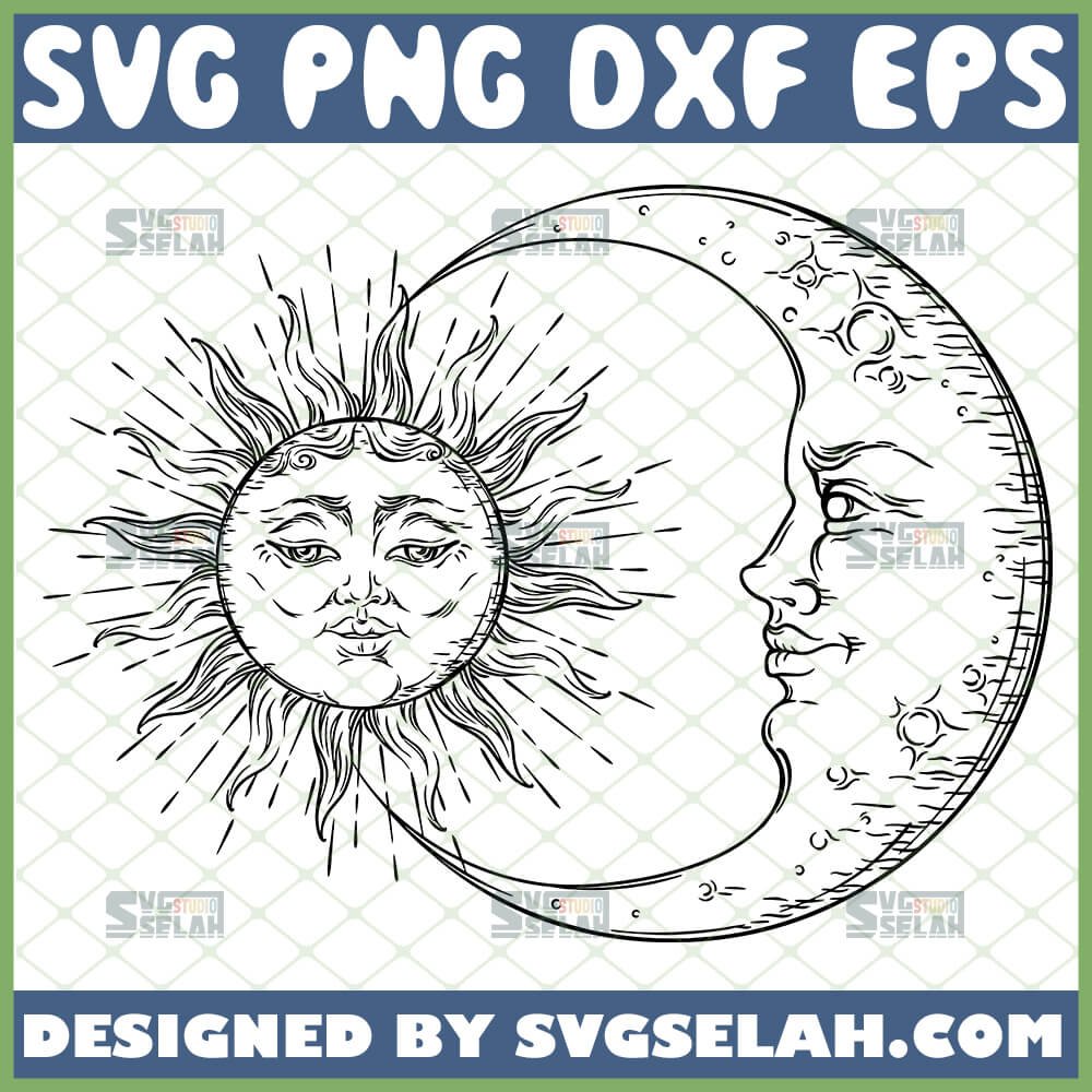 Free Free Sunflower Moon Svg SVG PNG EPS DXF File