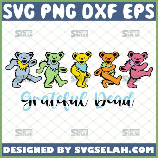 grateful dead dancing bears svg 5 jerry bear svg marching band svg