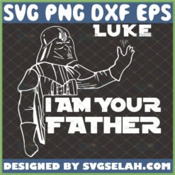 luke i am your father svg star wars darth vader outline silhouette