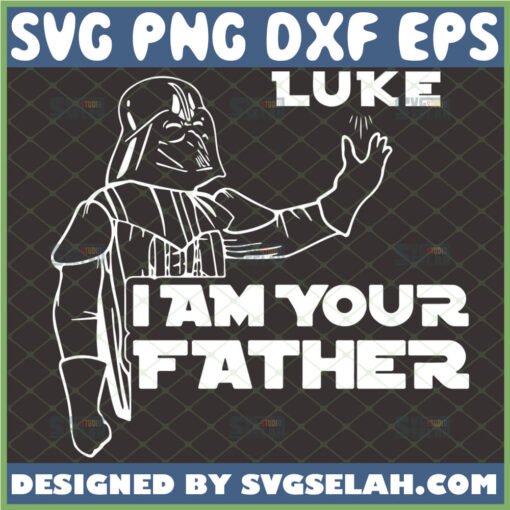luke i am your father svg star wars darth vader outline silhouette