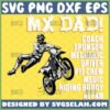 mx dad svg coach sponsor mechanic driver pit crew medic riding buddy #1 fan motocross dirt bike fathers day gifts