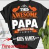 personalized this awesome papa belongs to kids names svg by SvgSelah