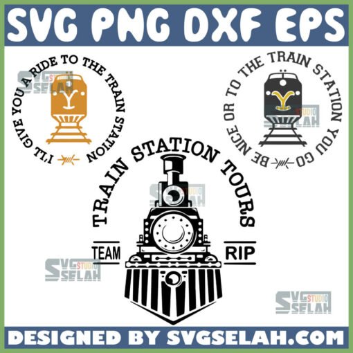 yellowstone train station svg