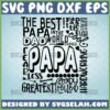 best papa svg fathers day word art svg gifts for dad and grandpa